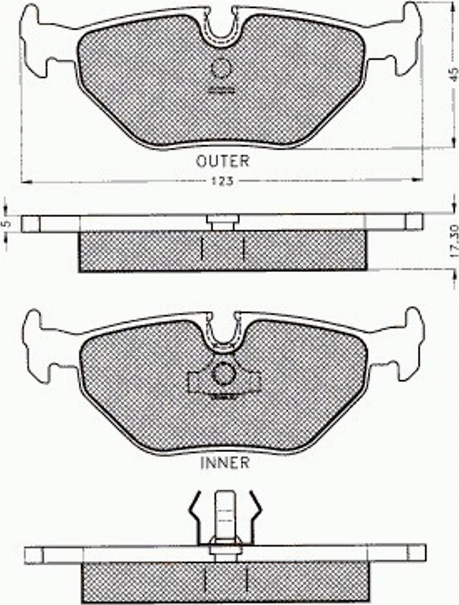 Pex 7212 - Bremžu uzliku kompl., Disku bremzes autodraugiem.lv