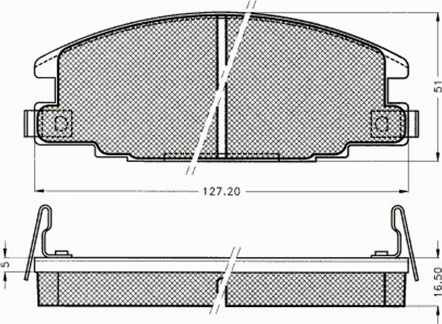 Pex 7233S - Bremžu uzliku kompl., Disku bremzes autodraugiem.lv