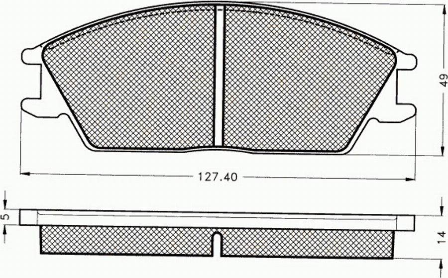 Pex 7.274 - Bremžu uzliku kompl., Disku bremzes autodraugiem.lv