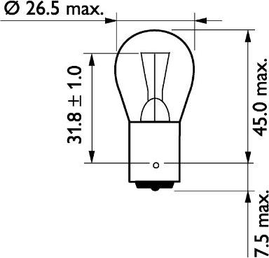 PHILIPS 13498B2 - Kvēlspuldze, Pagriezienu signāla lukturis autodraugiem.lv