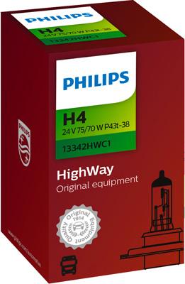 PHILIPS 13342HWC1 - Kvēlspuldze, Tālās gaismas lukturis autodraugiem.lv