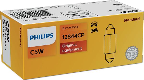 PHILIPS 12844CP - Kvēlspuldze, Numura apgaismojuma lukturis autodraugiem.lv