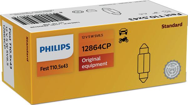 PHILIPS 12864CP - Kvēlspuldze, Numura apgaismojuma lukturis autodraugiem.lv