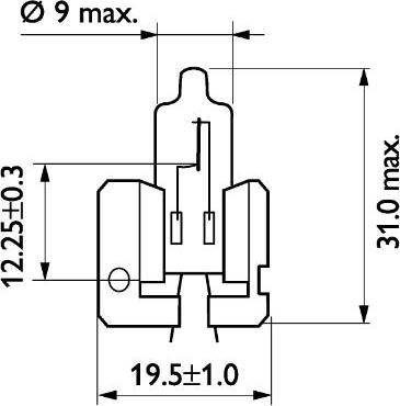 PHILIPS 12311 - Kvēlspuldze, Miglas lukturis autodraugiem.lv