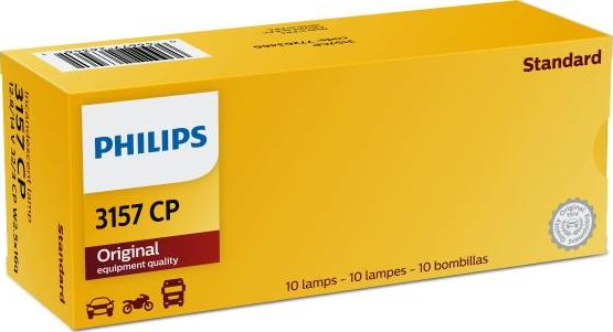 PHILIPS 3157CP - Kvēlspuldze, Pagriezienu signāla lukturis autodraugiem.lv