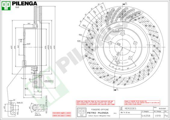 Pilenga V919 - Bremžu diski autodraugiem.lv