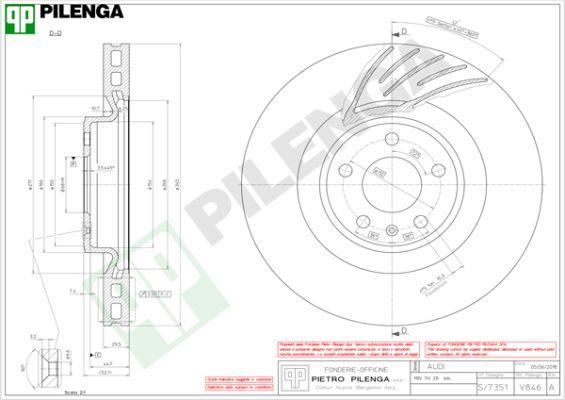 Pilenga V846 - Bremžu diski autodraugiem.lv