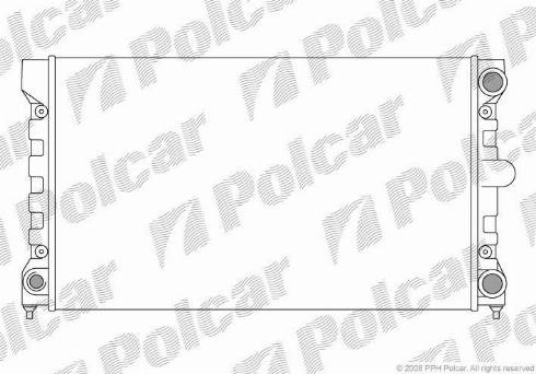 Polcar 954608-4 - Radiators, Motora dzesēšanas sistēma autodraugiem.lv