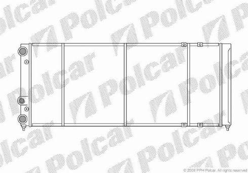 Polcar 954608-6 - Radiators, Motora dzesēšanas sistēma autodraugiem.lv