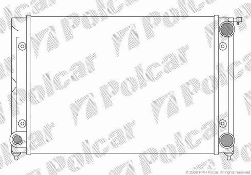Polcar 9546081X - Radiators, Motora dzesēšanas sistēma autodraugiem.lv
