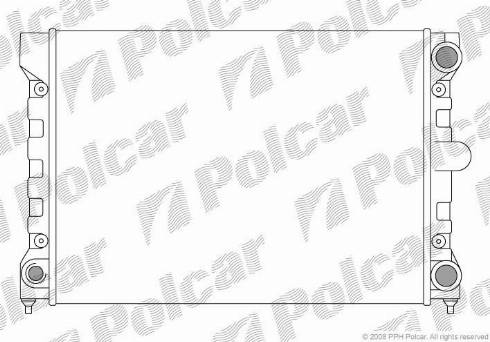 Polcar 954608-1 - Radiators, Motora dzesēšanas sistēma autodraugiem.lv