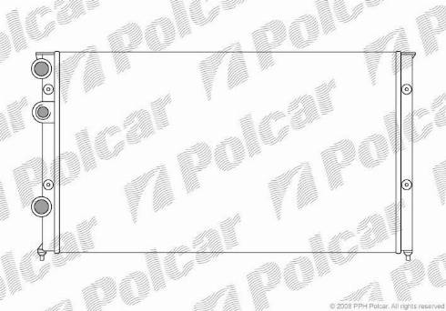 Polcar 9546088X - Radiators, Motora dzesēšanas sistēma autodraugiem.lv