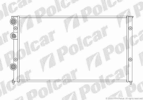 Polcar 954608-8 - Radiators, Motora dzesēšanas sistēma autodraugiem.lv
