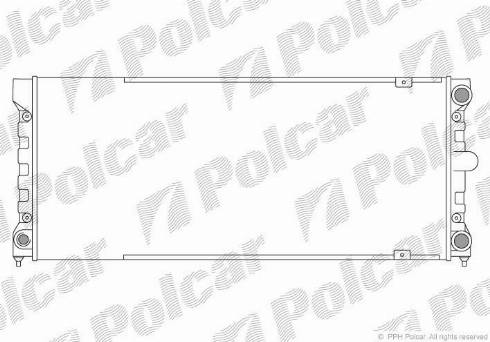 Polcar 954608-2 - Radiators, Motora dzesēšanas sistēma autodraugiem.lv