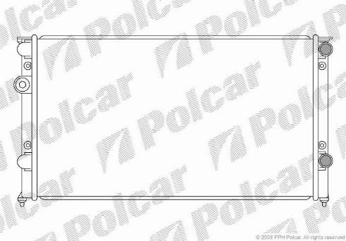 Polcar 954608-7 - Radiators, Motora dzesēšanas sistēma autodraugiem.lv