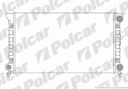 Polcar 954608A4 - Radiators, Motora dzesēšanas sistēma autodraugiem.lv