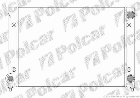 Polcar 954608A1 - Radiators, Motora dzesēšanas sistēma autodraugiem.lv