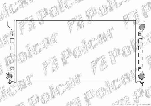 Polcar 954608A3 - Radiators, Motora dzesēšanas sistēma autodraugiem.lv