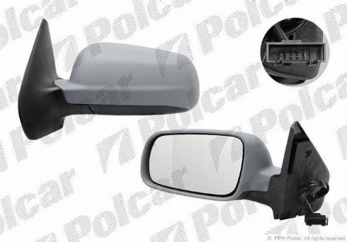 Polcar 9541529M - Ārējais atpakaļskata spogulis autodraugiem.lv