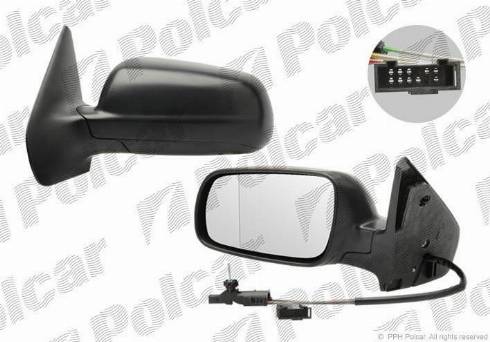 Polcar 9541521M - Ārējais atpakaļskata spogulis autodraugiem.lv