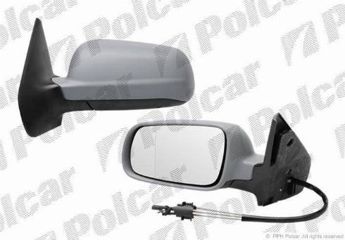 Polcar 95415212 - Spoguļstikls, Ārējais atpakaļskata spogulis autodraugiem.lv