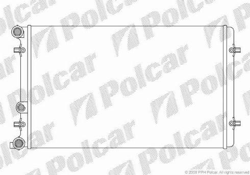 Polcar 9541085X - Radiators, Motora dzesēšanas sistēma autodraugiem.lv