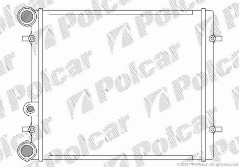 Polcar 954108-1 - Radiators, Motora dzesēšanas sistēma autodraugiem.lv