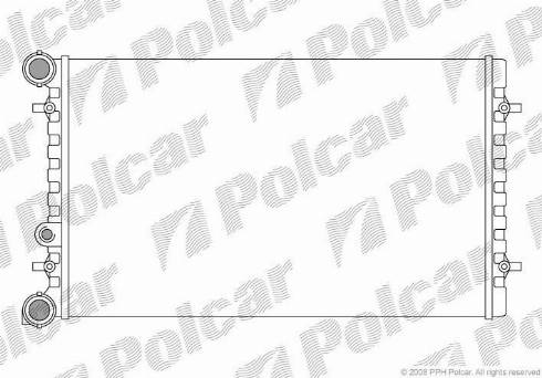 Polcar 9541082X - Radiators, Motora dzesēšanas sistēma autodraugiem.lv