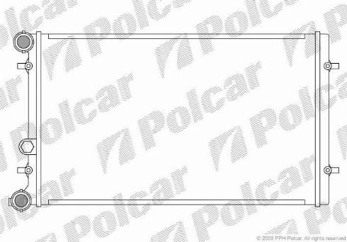 Polcar 954108-2 - Radiators, Motora dzesēšanas sistēma autodraugiem.lv