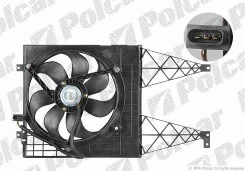 Polcar 954123W4 - Ventilators, Motora dzesēšanas sistēma autodraugiem.lv