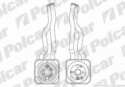 Polcar 9541L81X - Eļļas radiators, Motoreļļa autodraugiem.lv