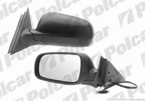 Polcar 9548515M - Spoguļstikls, Ārējais atpakaļskata spogulis autodraugiem.lv