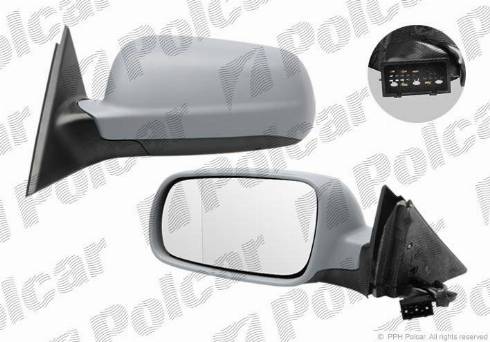 Polcar 9548513E - Ārējais atpakaļskata spogulis autodraugiem.lv