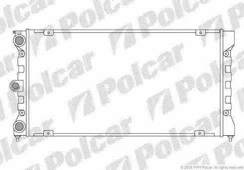 Polcar 954308-5 - Radiators, Motora dzesēšanas sistēma autodraugiem.lv