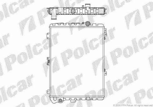 Polcar 9543083X - Radiators, Motora dzesēšanas sistēma autodraugiem.lv