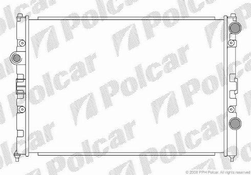 Polcar 954708-1 - Radiators, Motora dzesēšanas sistēma autodraugiem.lv