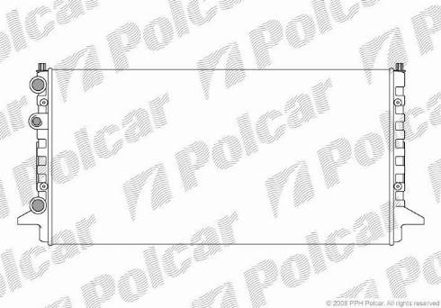Polcar 9547083X - Radiators, Motora dzesēšanas sistēma autodraugiem.lv