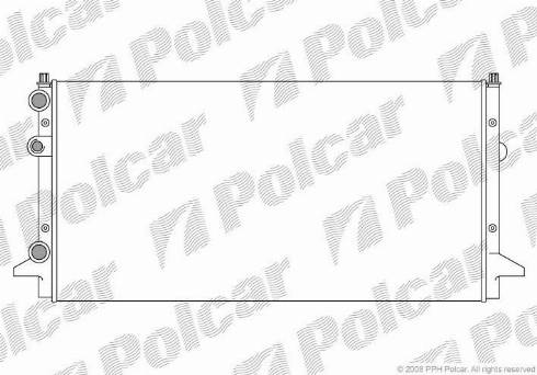 Polcar 954708-3 - Radiators, Motora dzesēšanas sistēma autodraugiem.lv