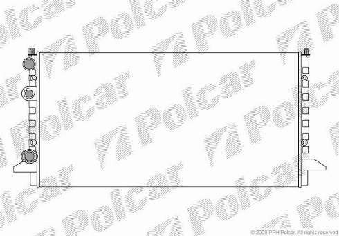 Polcar 954708A3 - Radiators, Motora dzesēšanas sistēma autodraugiem.lv