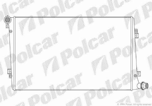 Polcar 955508-1 - Radiators, Motora dzesēšanas sistēma autodraugiem.lv