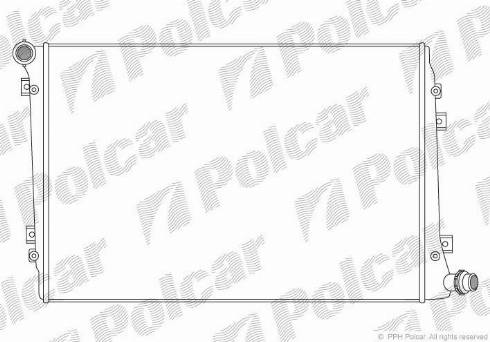 Polcar 955508-2 - Radiators, Motora dzesēšanas sistēma autodraugiem.lv