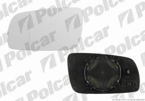 Polcar 9550545M - Spoguļstikls, Ārējais atpakaļskata spogulis autodraugiem.lv