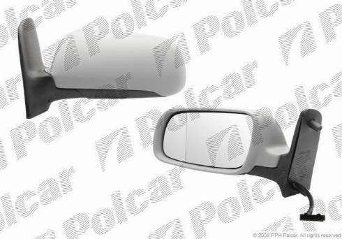 Polcar 9550525M - Ārējais atpakaļskata spogulis autodraugiem.lv