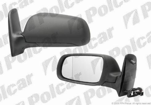 Polcar 9551514M - Ārējais atpakaļskata spogulis autodraugiem.lv