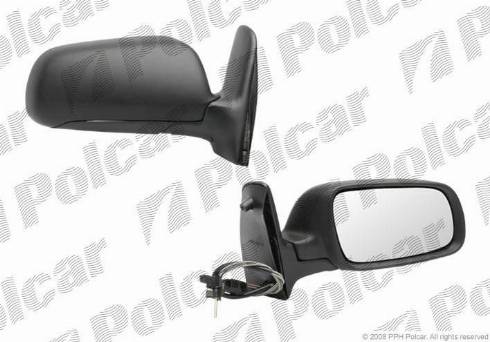 Polcar 9551521M - Ārējais atpakaļskata spogulis autodraugiem.lv