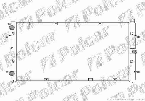 Polcar 956608A2 - Radiators, Motora dzesēšanas sistēma autodraugiem.lv
