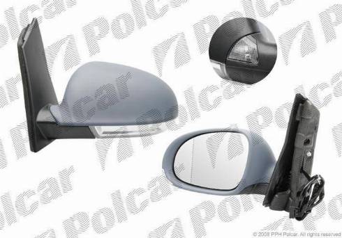 Polcar 9515515E - Ārējais atpakaļskata spogulis autodraugiem.lv