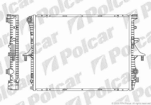 Polcar 9580081X - Radiators, Motora dzesēšanas sistēma autodraugiem.lv