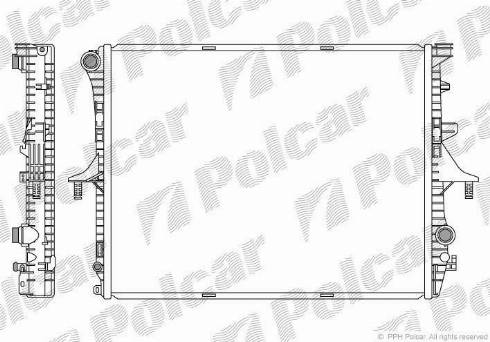 Polcar 9580083X - Radiators, Motora dzesēšanas sistēma autodraugiem.lv