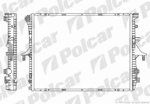Polcar 9580082X - Radiators, Motora dzesēšanas sistēma autodraugiem.lv